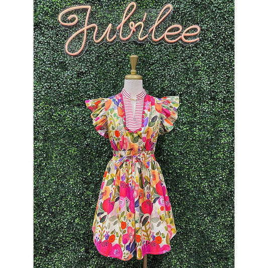 Zinnia Fuchsia Mix Dress