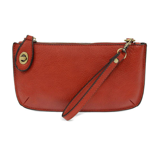 Mini Crossbody Wristlet Clutch Cherry Red