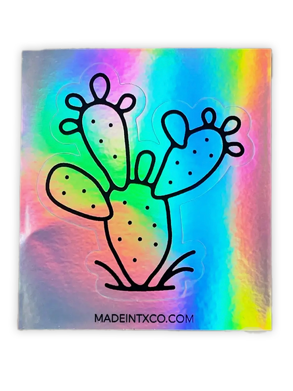 Cactus Holographic Sticker