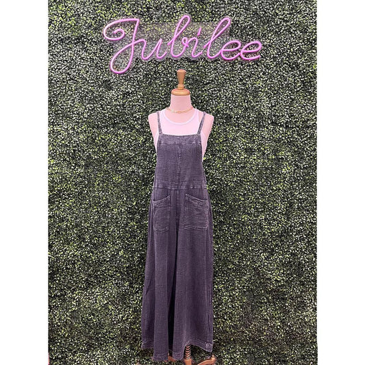 Marina Mineral Washed Cotton Jumpsuit/Overalls