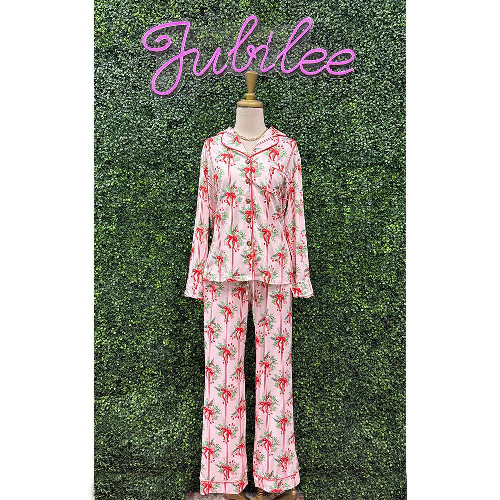 Christmas Bow Holiday Lounge Set