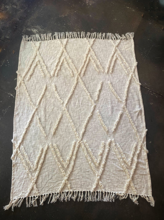 Tufted Diamond Throw/Blanket