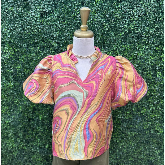 Amelia Mustard Mix Top