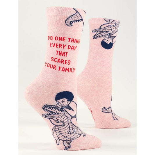 Do One Thing Every Day That Scares Your Family W-Crew Socks