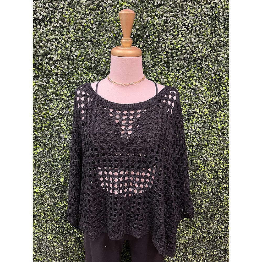 Granola Eyelet Knit Sweater Top