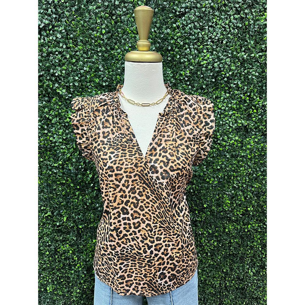 Puja Leopard Top