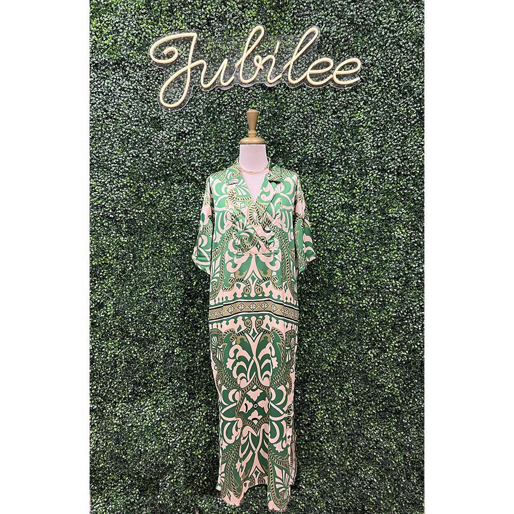 Talia Green Maxi Dress