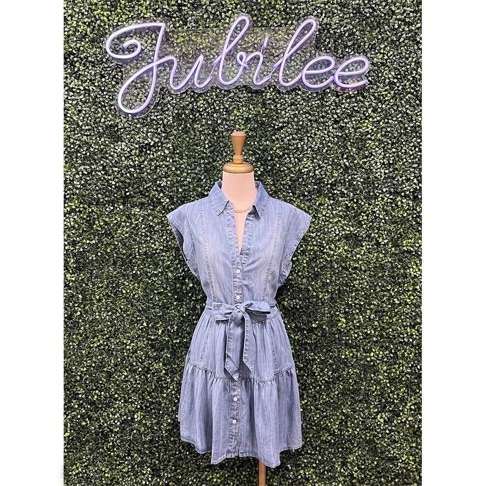 Mabel Denim Button Down Dress