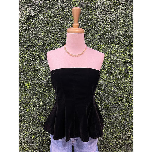 Royal Petal Velvet Top