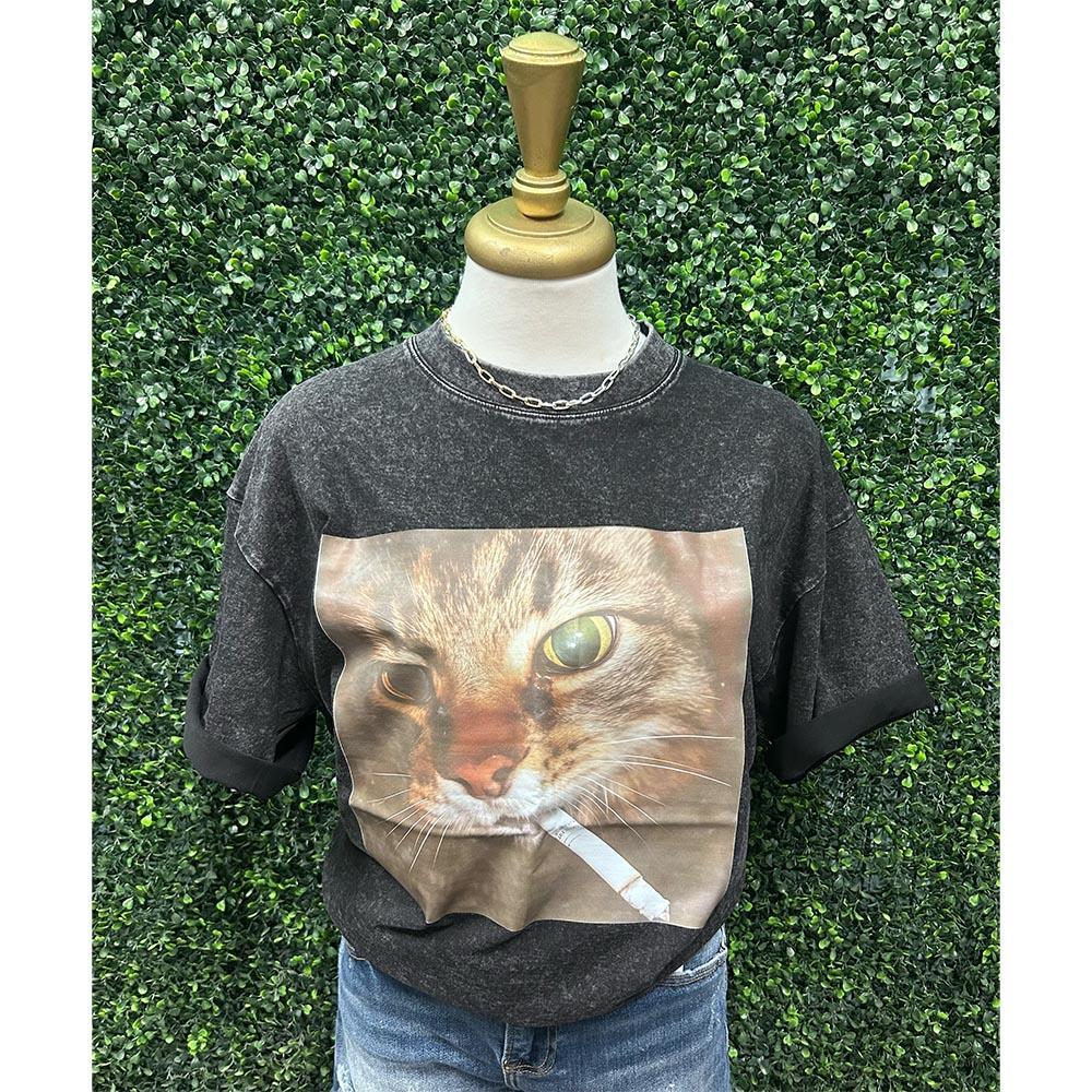Kitty Cig T-Shirt