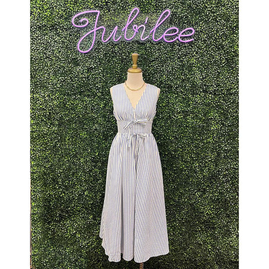 Clara Striped Midi Dress