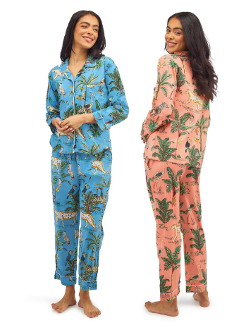 Happy Tropical Island Cotton Printed Pajamas