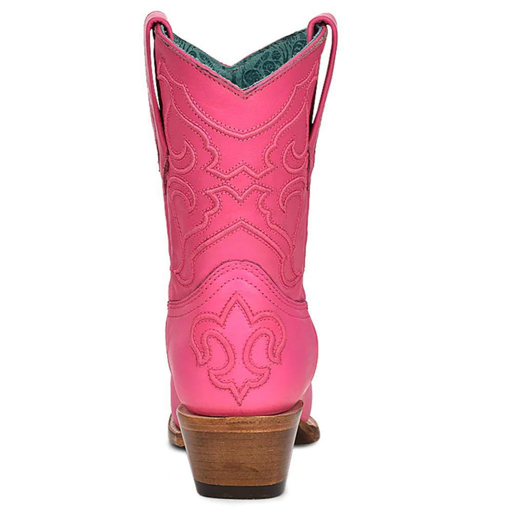 Fuchsia Embroidered Ankle Boots Corral Z5137