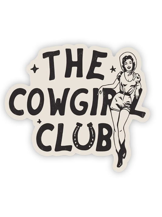 Cowgirl Club Sticker