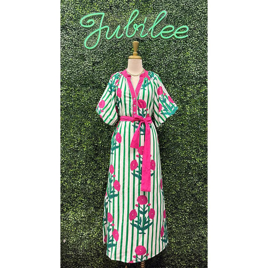 Celerie Floral Stripe Maxi