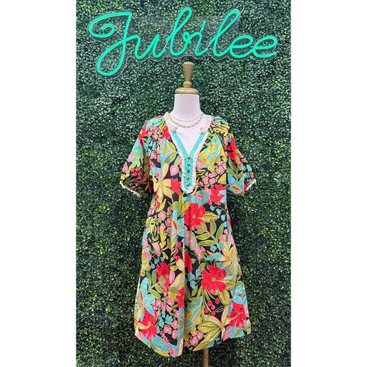 Alani Floral Boho Mini Dress