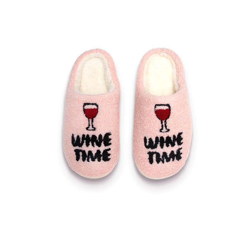 Wine Time Slippers