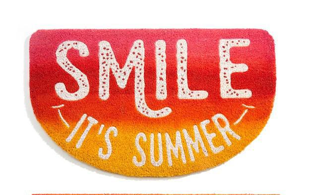 Smile It's Summer Door Mat