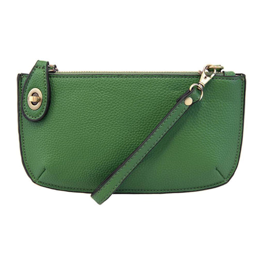 Mini Crossbody Wristlet Clutch Kelly Green
