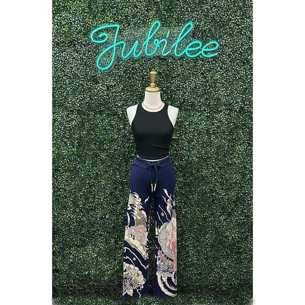 Denise Dragon Print Lounge Pant