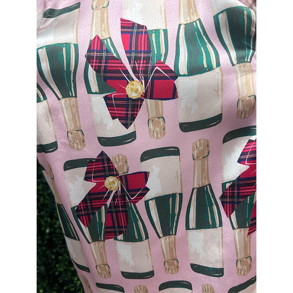 Fizz the Season Satin Pajamas