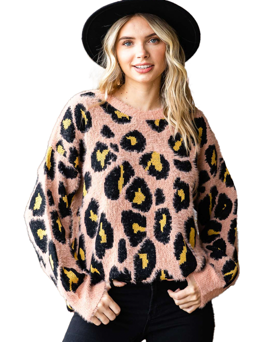Katrina Leopard Print Sweater