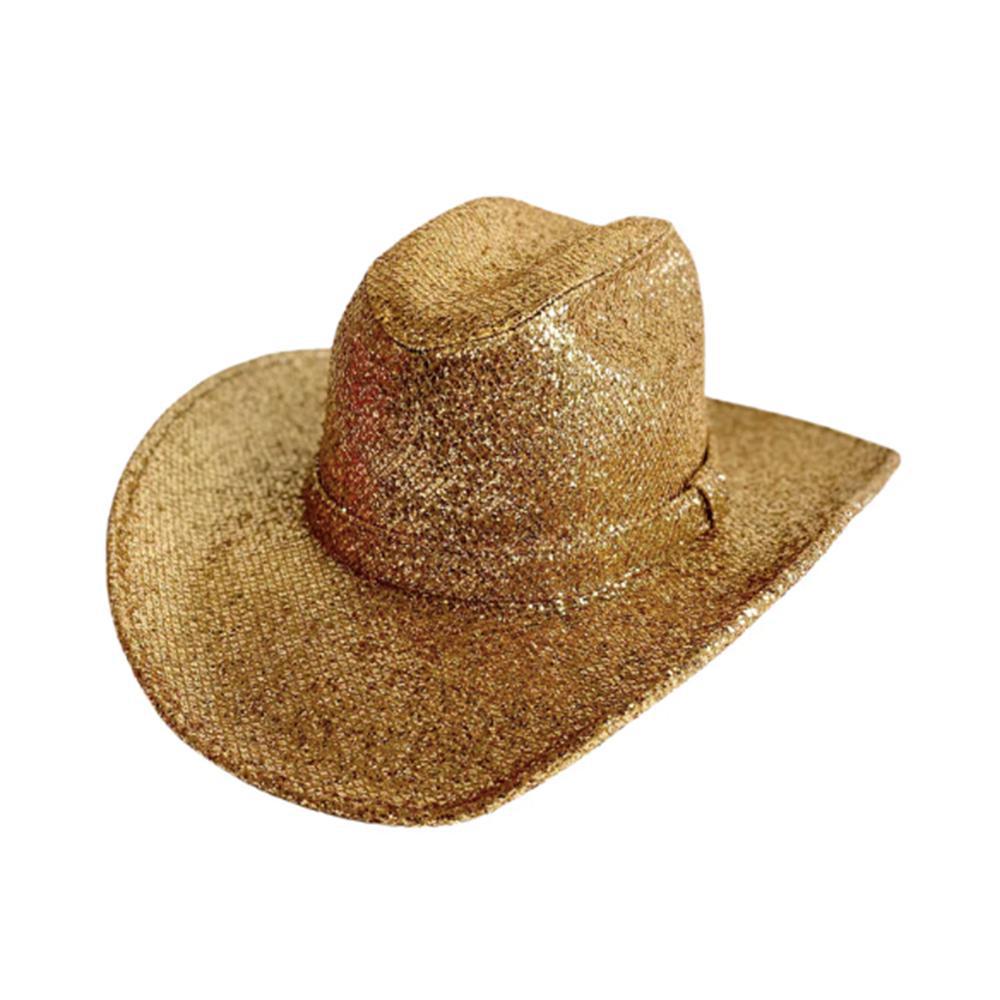 Gold Western Cowboy Glitter Hat