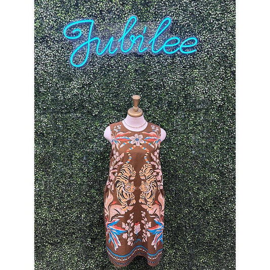 Floralina Tiger Print Dress