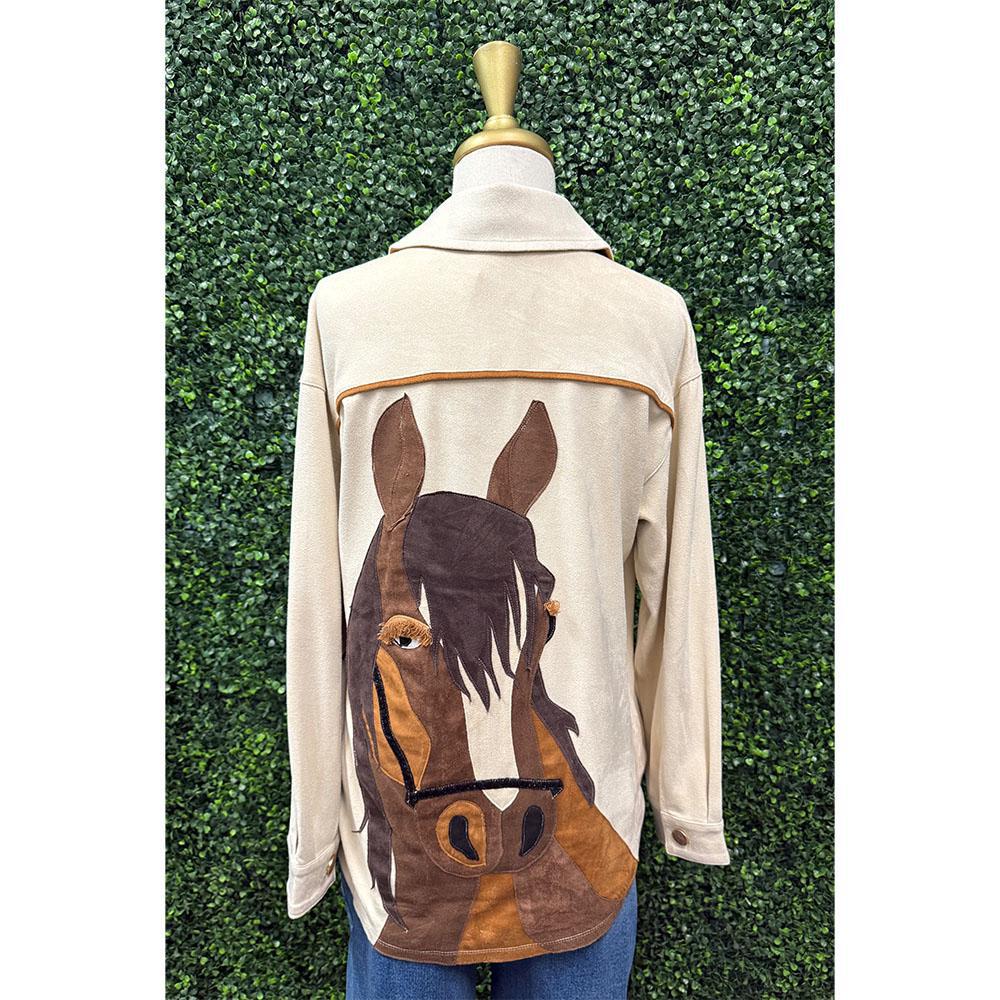 Sara Horse Button Down Shirt