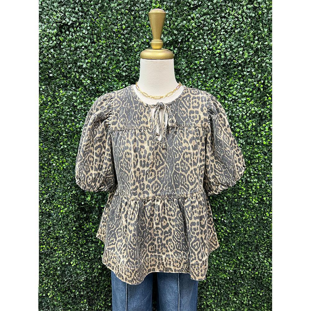 Stasie Leopard Top