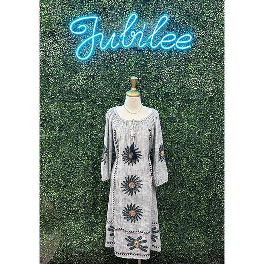 Detra Embroidered Dress