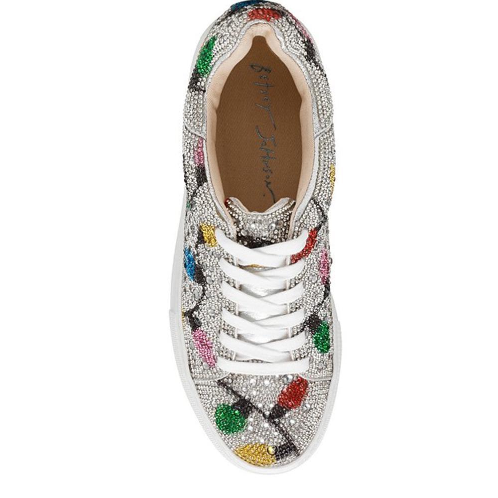 Sidny Holiday Lights Rhinestone Platform Sneakers