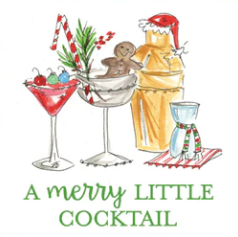 A Merry Little Cocktail Kitchen Towel