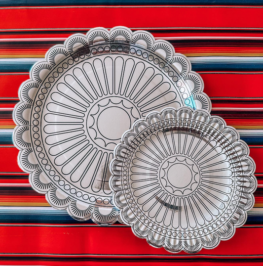 Silver Concho Party Plates