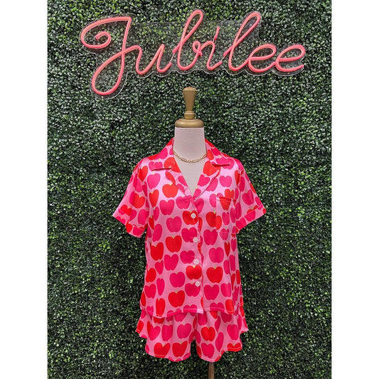 Love What You Do Pajama Short Set