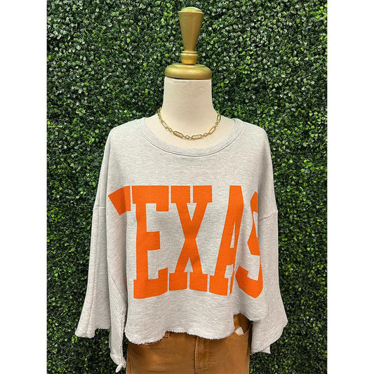 Orange Texas Sweatshirt Tee
