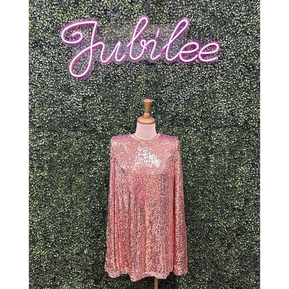 Rosanna Rose Gold Sequin Mini Dress