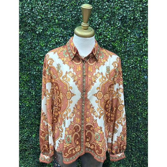 Paisley Palace Woven Top