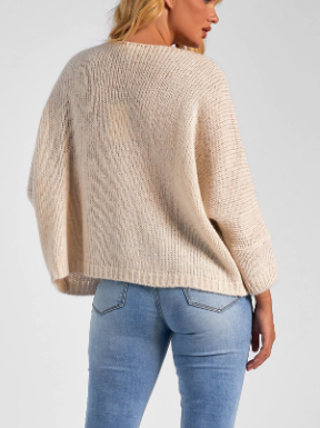 Cream Rock Sweater