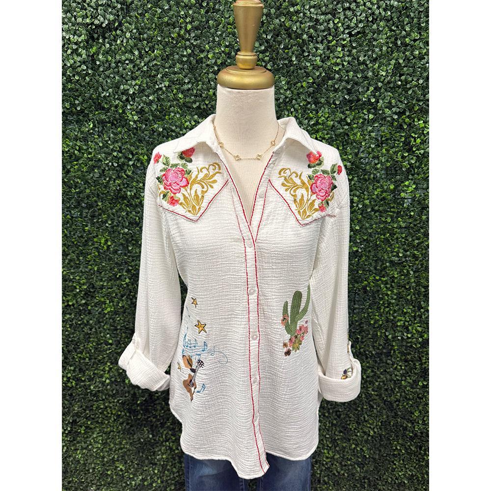White Paloma Blouse