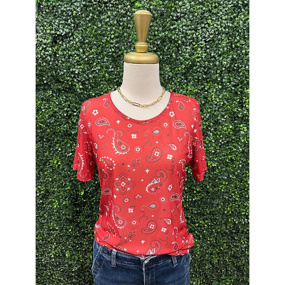 Shortie Bandana Babe Mesh Top