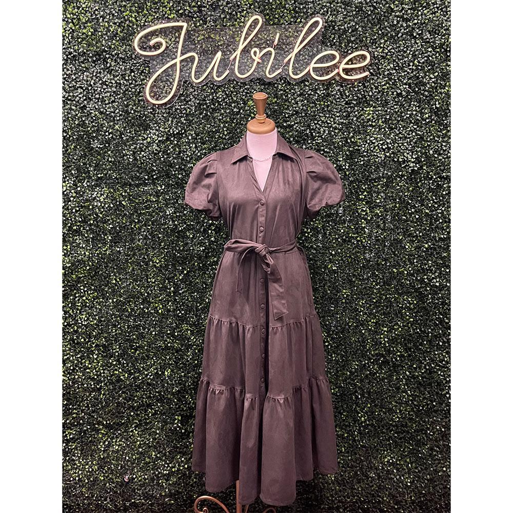 Judo Olive Midi Dress