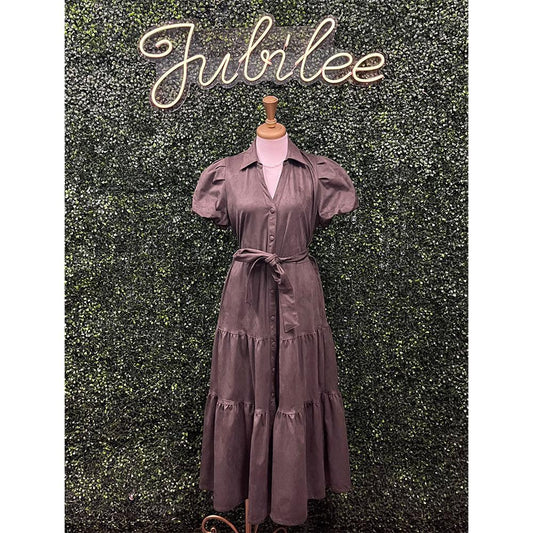 Judo Olive Midi Dress