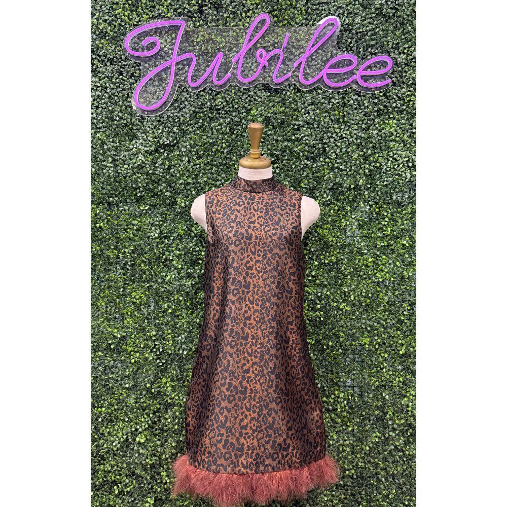 Sabrina Brown Leopard Dress