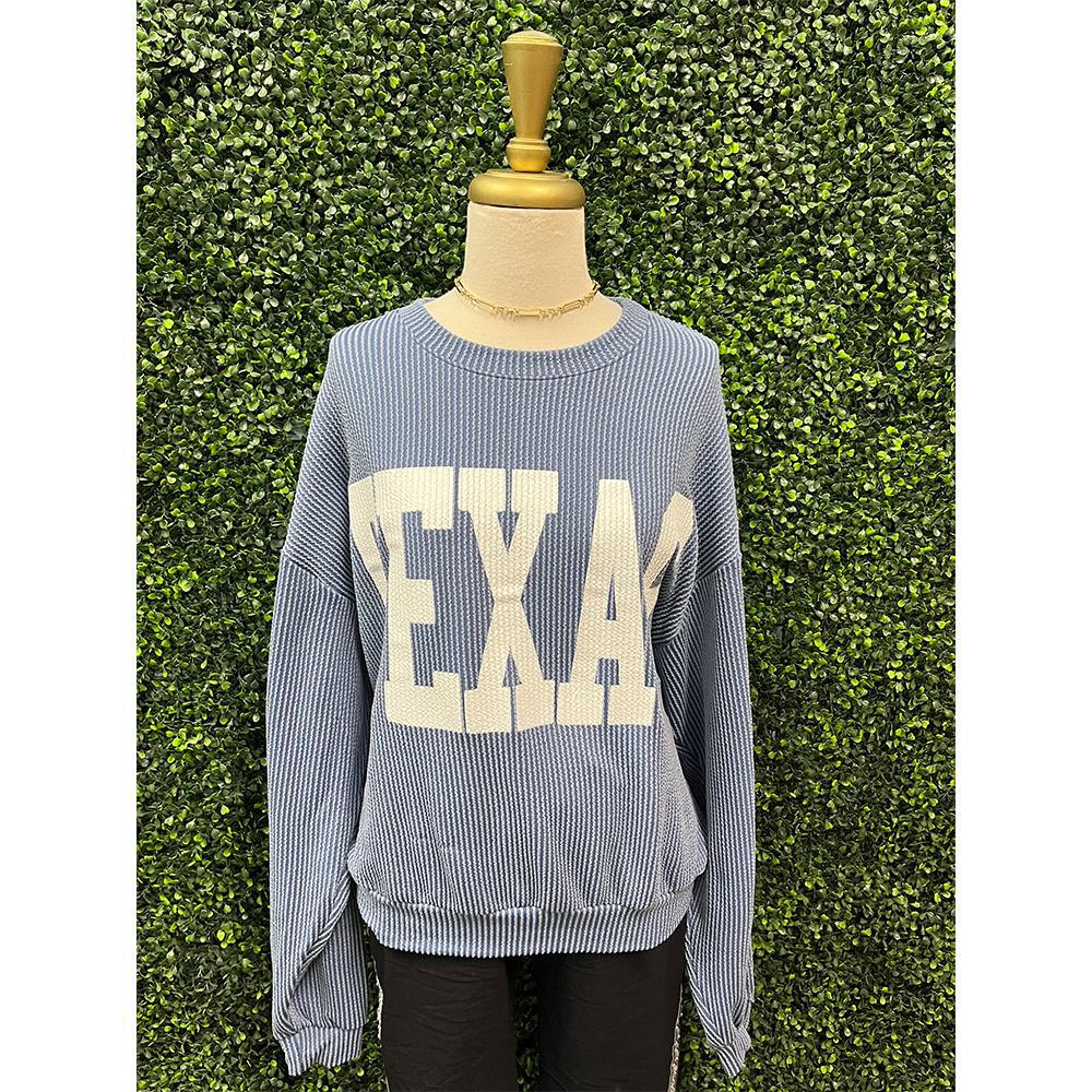 Denim Blue Texas Sweatshirt