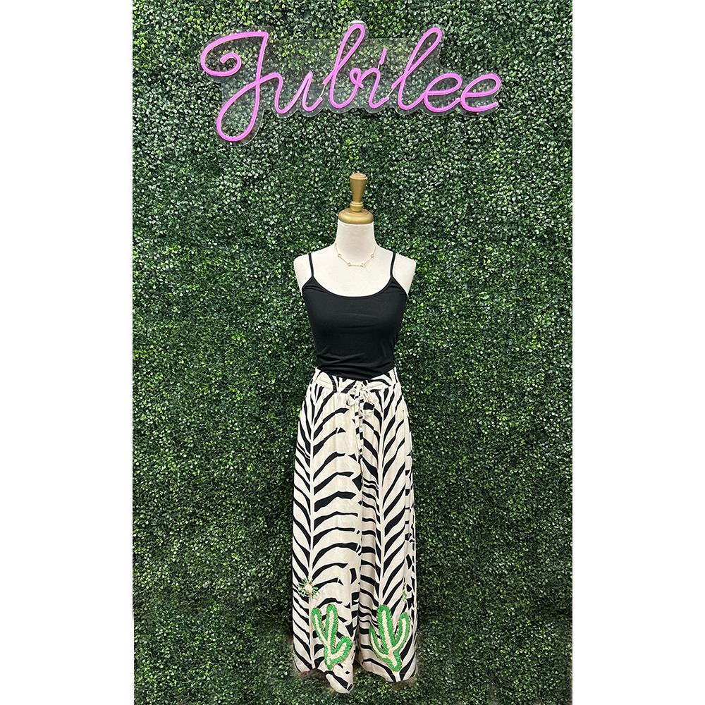 Posti Zebra Wide Leg Bottom