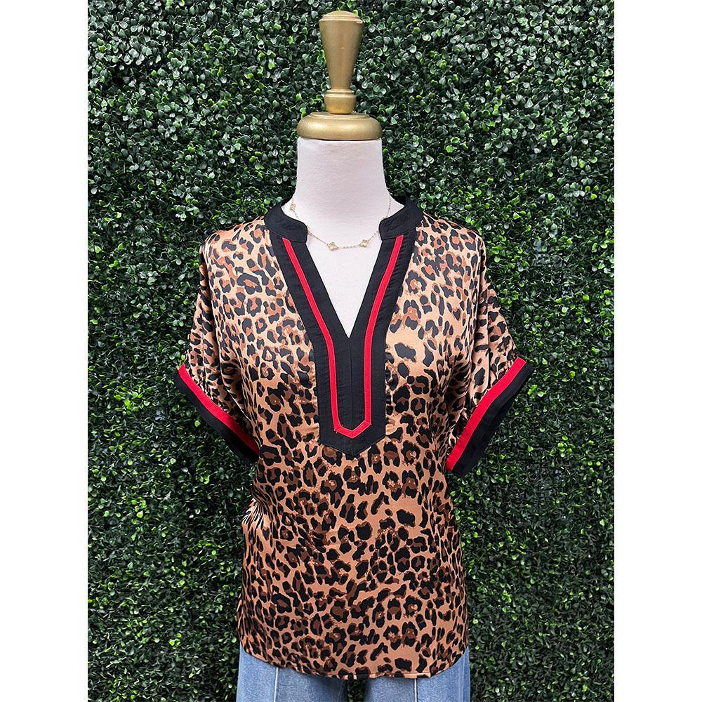 Lotti Leopard Silk Top