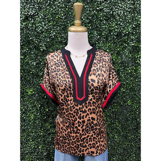 Lotti Leopard Silk Top