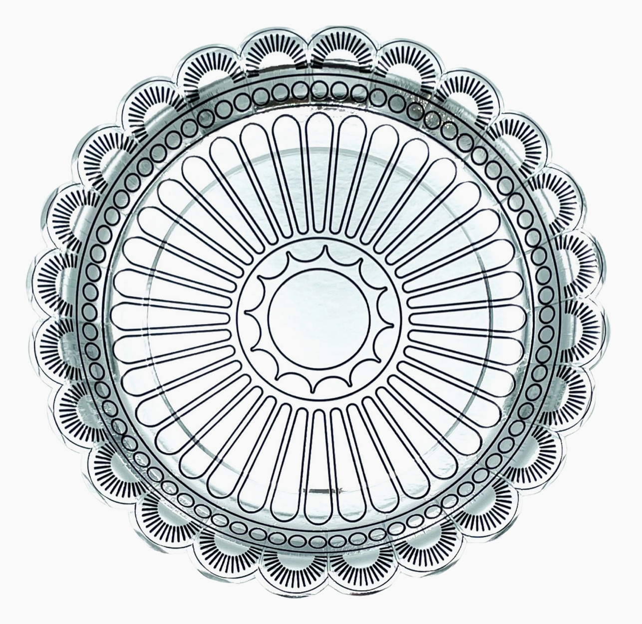 Silver Concho Party Plates