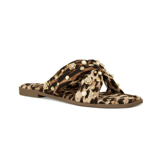 Ramsey Leopard Flat Sandals